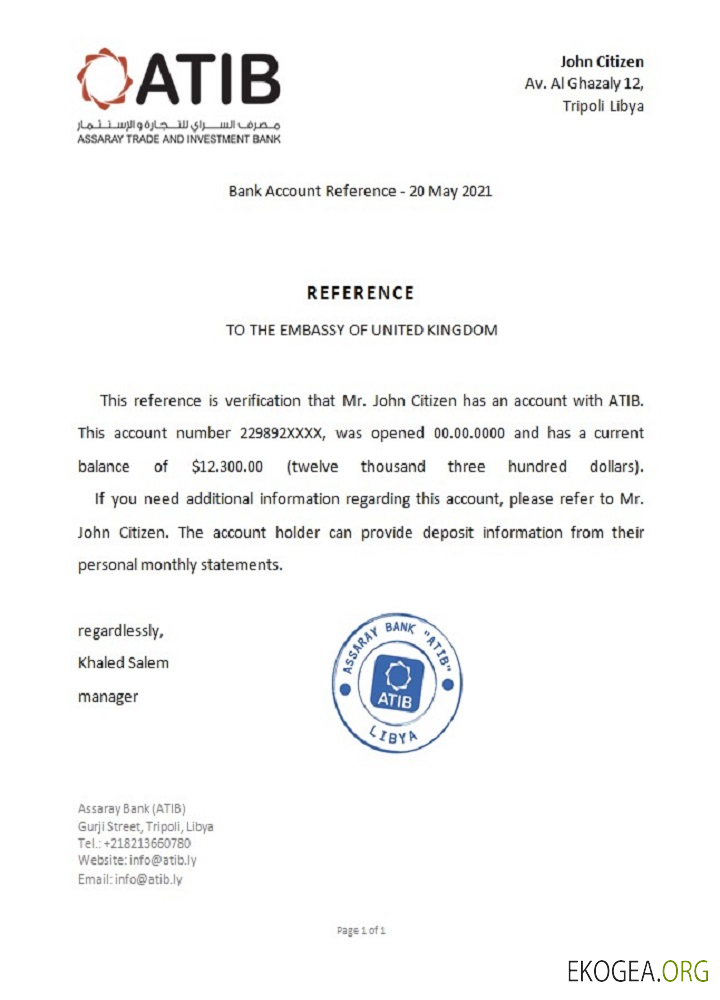 Libye , Assaray Bank , reference